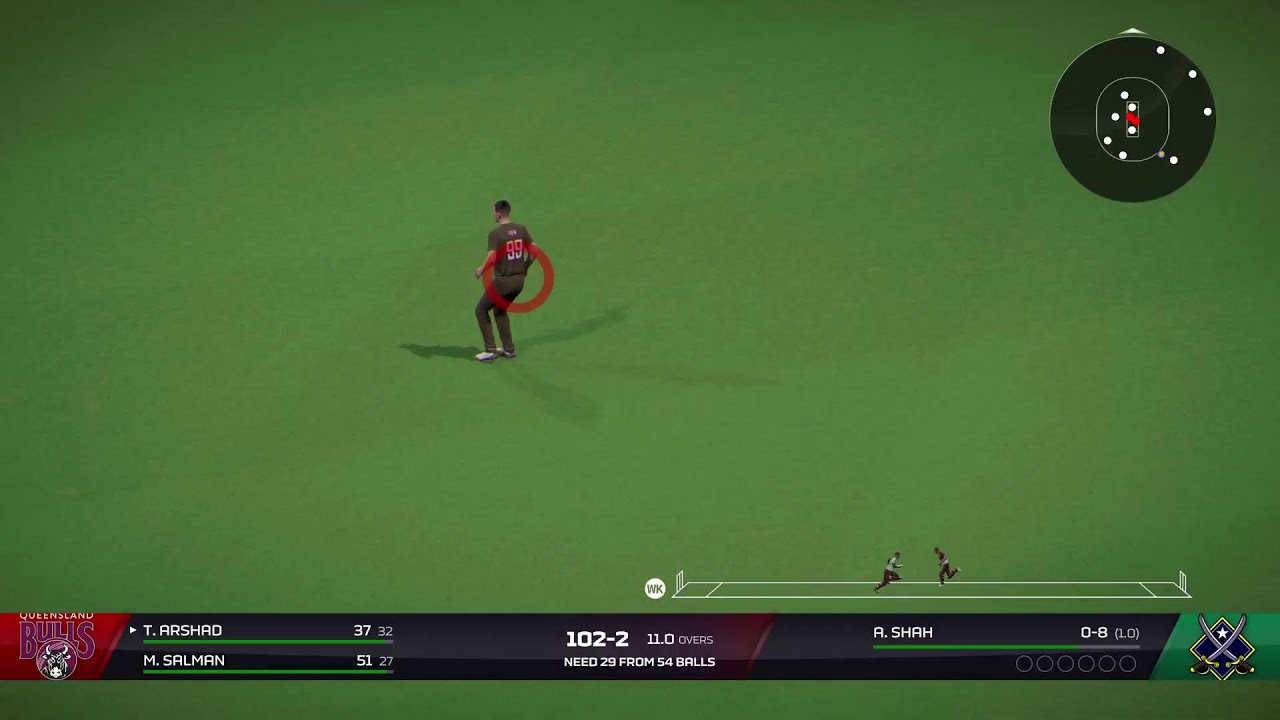 QUEENLAND BULLS VS PATTOKI WARRIORS T20 5-1 Fullmatch Cricket_26Gameplay