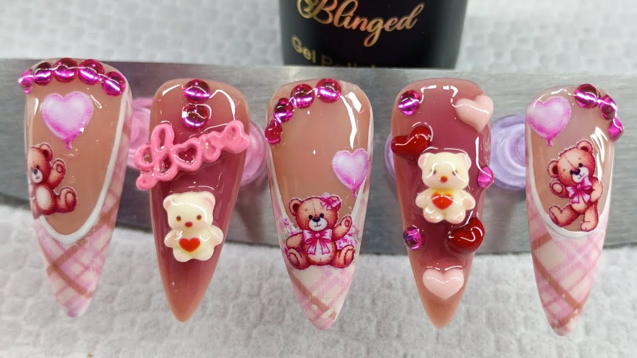 Small Temu Vday Nail haul