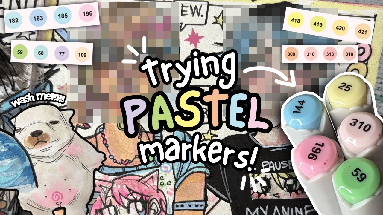 Тестирование маркеров PASTEL от Arrtx 🎨 (Стоят ли они того?!)