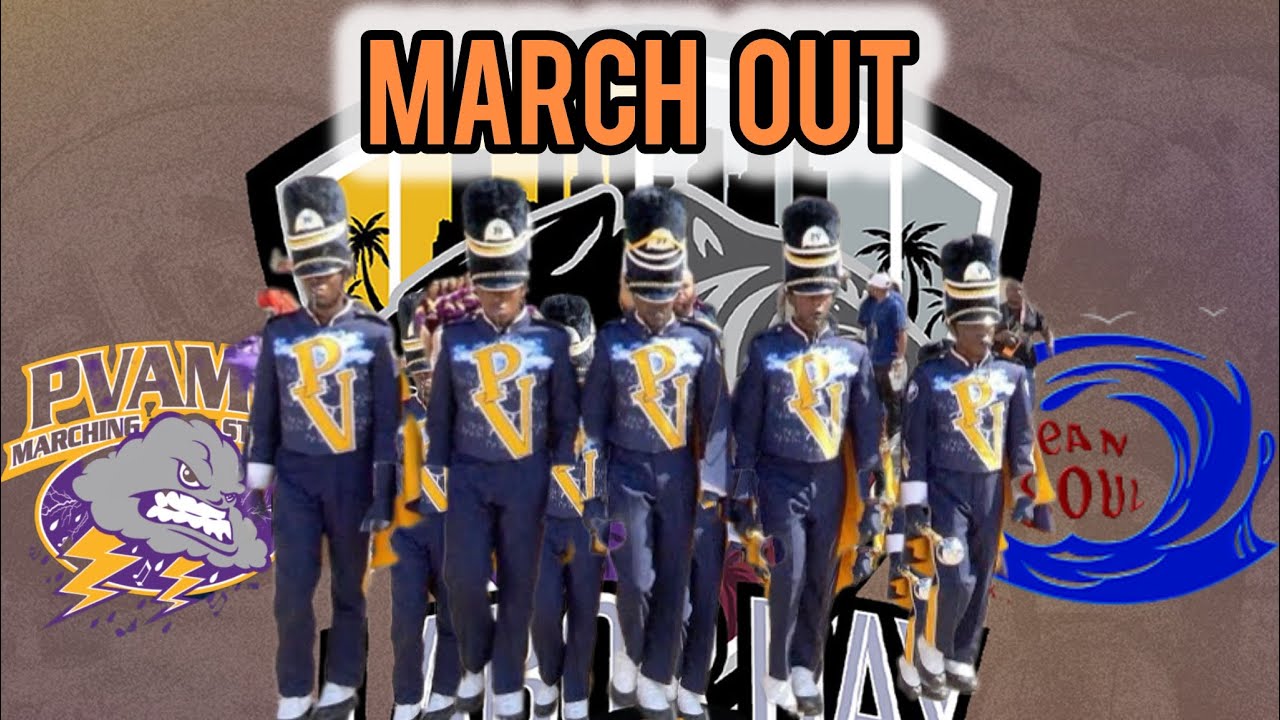 PVAMU Marching Storm Marching Out of The 2025 Labor Day Classic