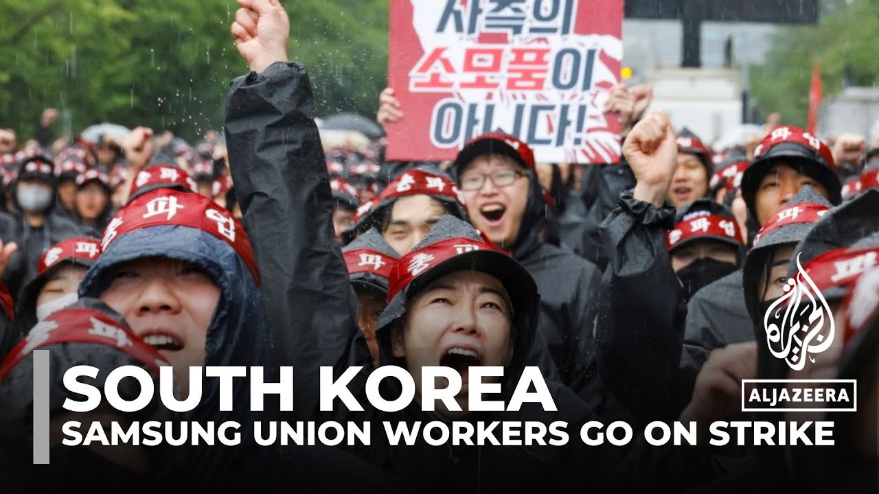 Samsung Electronics Union workers go on indefinite strike