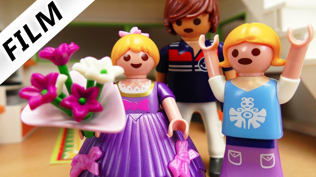 Playmobil Film Deutsch - HANNAH WILL HEIRATEN! LEHRER ZU GAST BEI DEN ELTERN - Familie Vogel