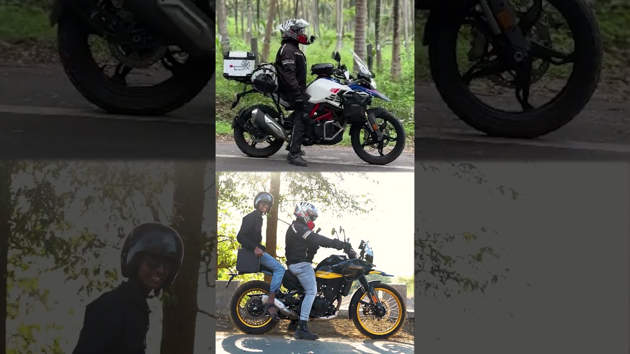 BMW G310 GS vs Himalayan 450 Suspension Check! #shorts