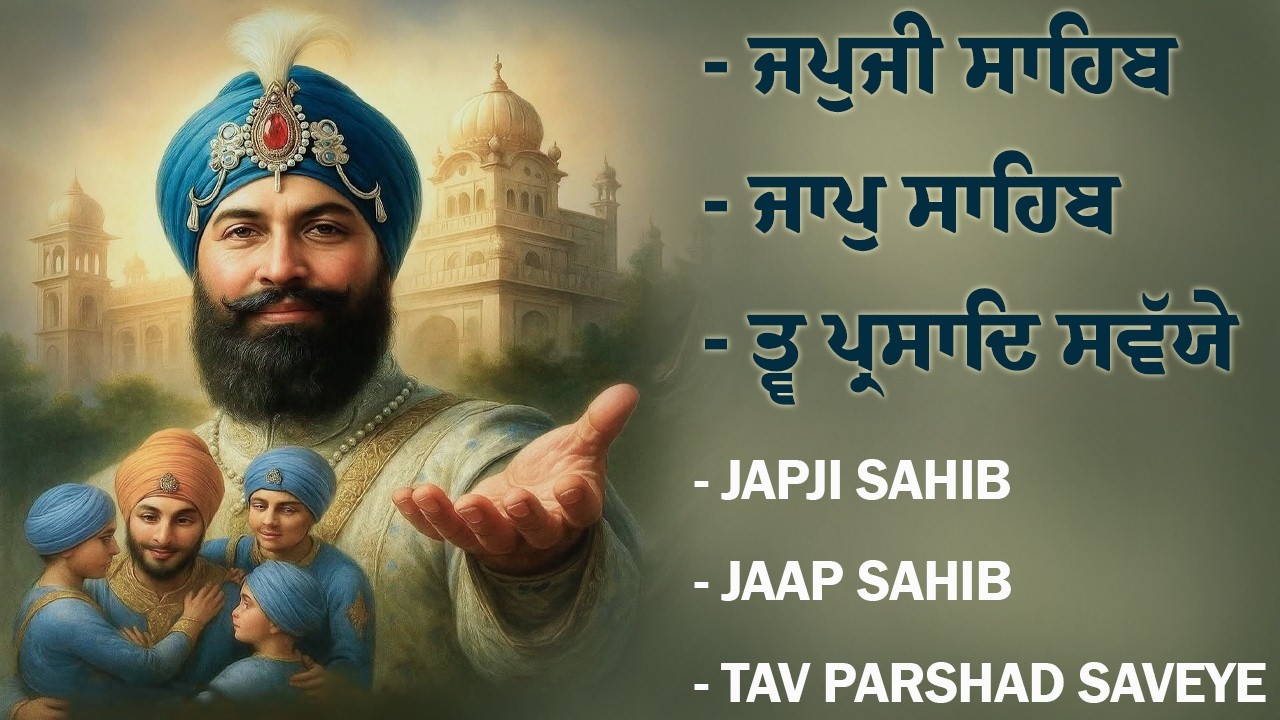Japji Sahib - Jaap Sahib - Savaiye Jaap \\ New Nitnem Sahib 3 Bani Path \\ #jaapsahib