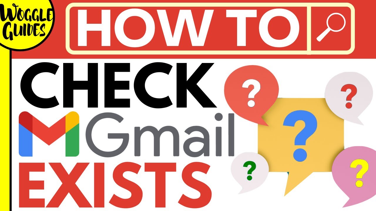 Как проверить, существует ли учетная запись Gmail