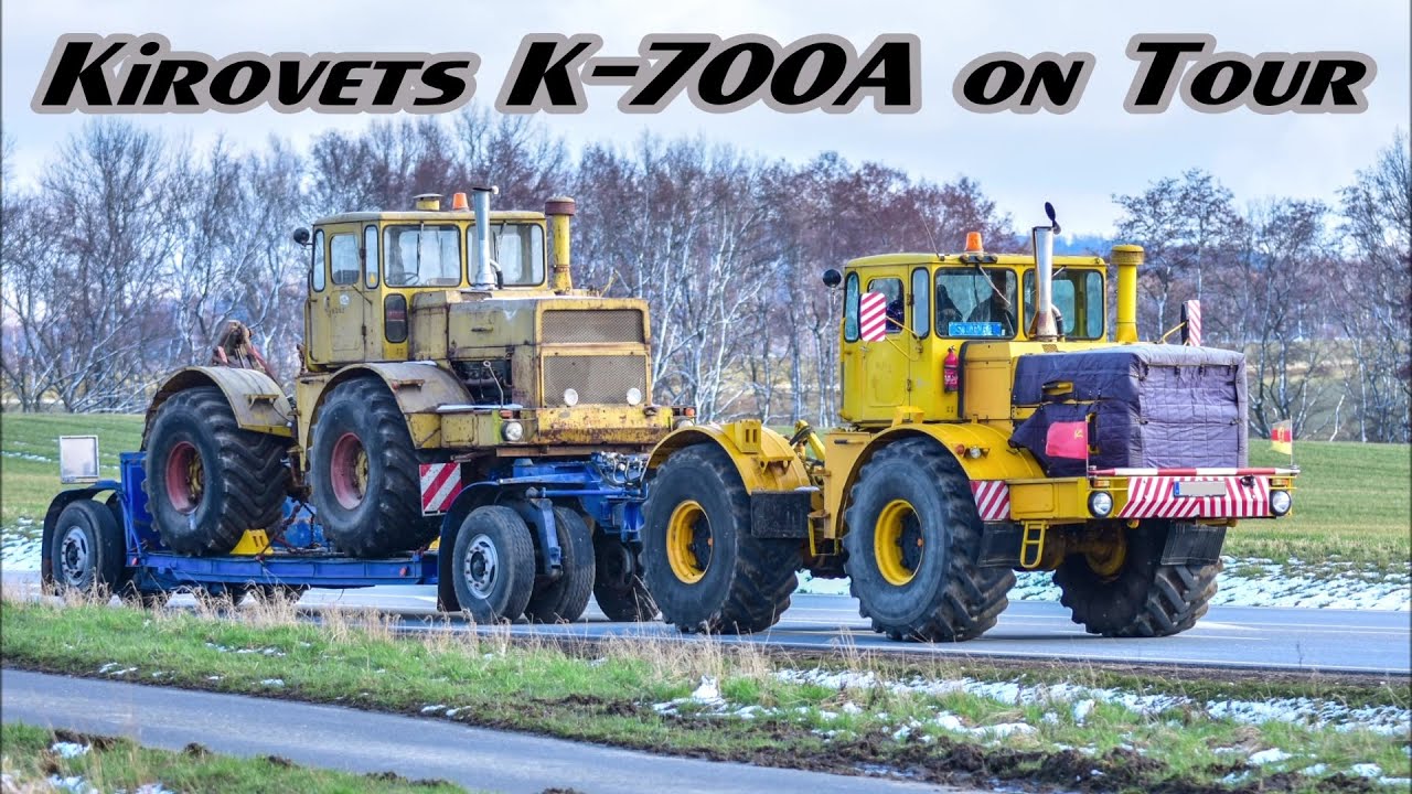 2x Kirovets K-700A on Tour | Кировец | RUSSIA TRACTOR KIROVETS K 700 | ТРАКТОР К-700