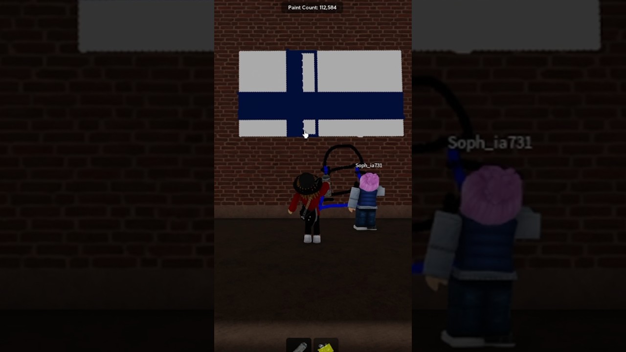 Drawing Finland 🇫🇮 and coming back later 😓 #shorts #roblox