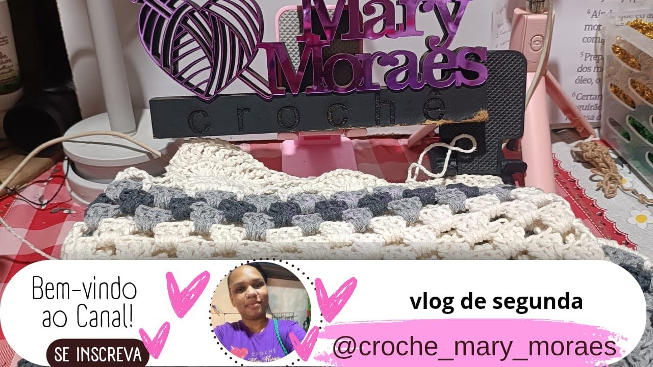 Na produção de uma passadeira Janine #crocheteirasdobrasil #cuiabamt 