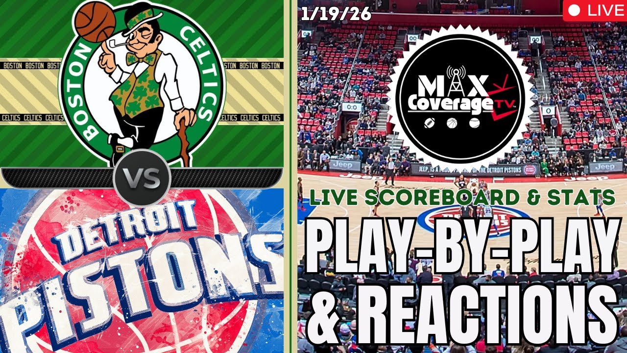 🔴LIVE - Boston Celtics vs Detroit Pistons - Play-By-Play & Reactions (1/19/26)