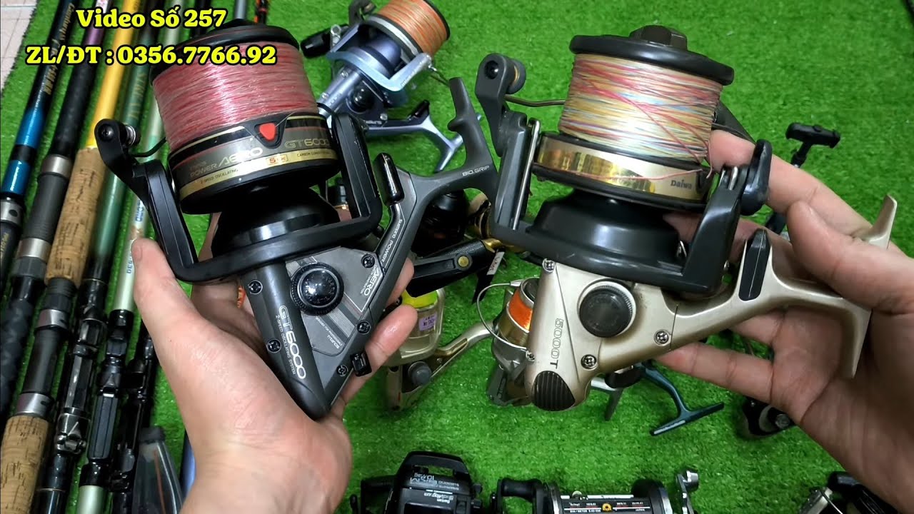 Video Số 257 : Máy Câu Cối Nông Chuyên Câu Lục, Bạt Bãi - Daiwa Shimano | Cần Câu Iso Carbon Japan 