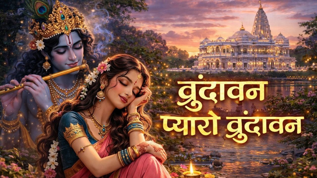 Vrindavan Mero Vrindavan  Pyaro Vrindavan  वृंदावन रसामृत  Krishna Bhajan वृंदावन प्यारो वृंदावन