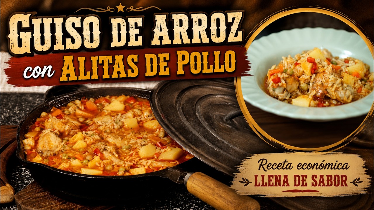 Guiso de Arroz con Pollo 🐔🍚🔥 | Receta Económica con Mucho Sabor 🧄🥕❤️ #GuisodeArrozconPollo
