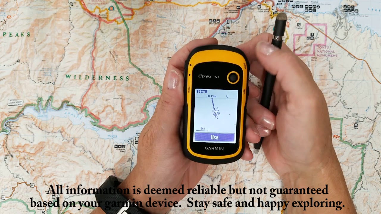 Etrex 10 Creating Route