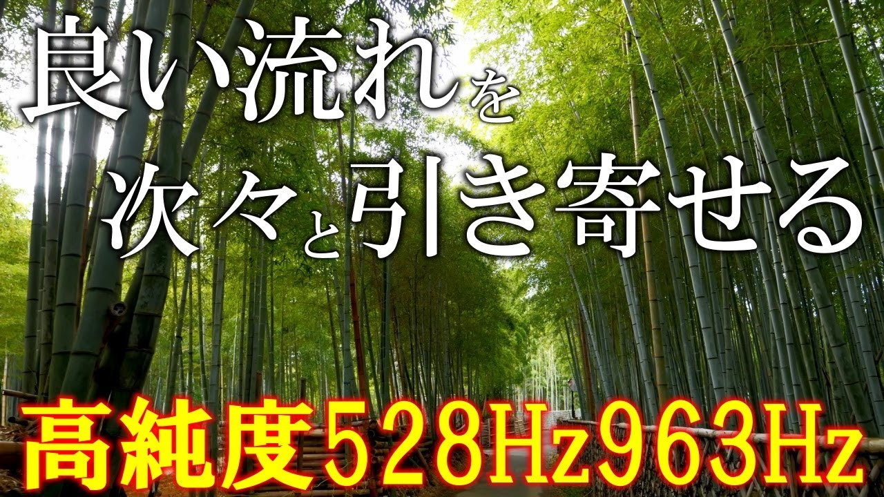 【本物のザッパー音】いい事が次々と起こる高純度ソルフェジオ周波数528Hz　963Hz　自律神経の乱れの改善と右脳の癒し　＃開運　＃奇跡の周波数　＃ヒーリングミュージック