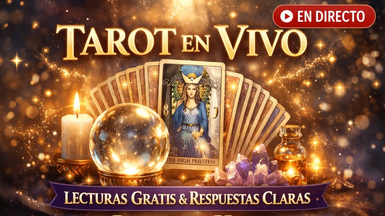 🔮 Tarot en Vivo Hoy | Lecturas Gratis y Respuestas Claras en Directo ✨