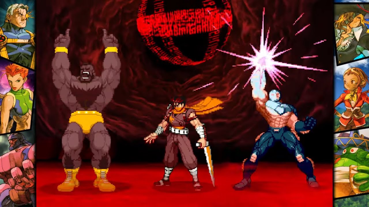 Marvel vs Capcom 2: Zangief, War Machine, and Strider Hiryu arcade playthrough