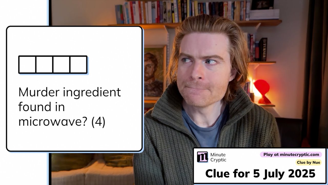 Minute Cryptic Clue 375: Murder ingredient found in microwave? (4)