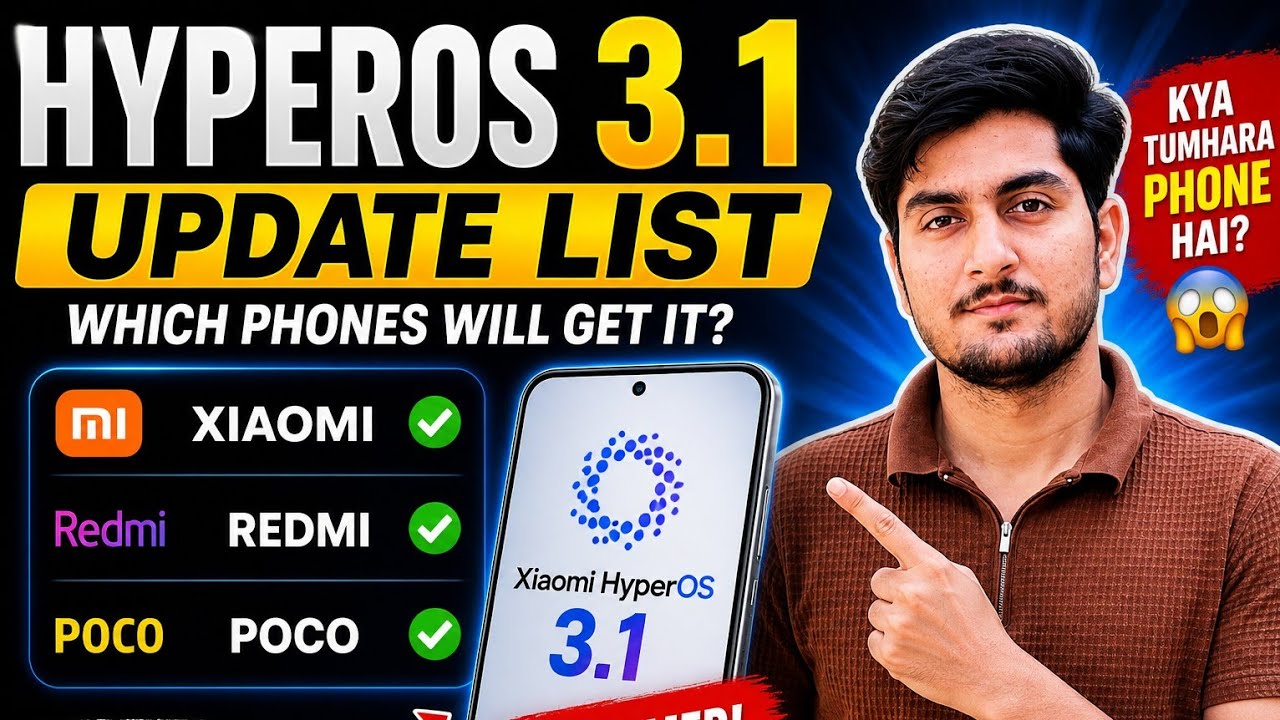 HyperOS 3.1 Eligible Devices List 📱🔥 | Will Your Phone Get Update?