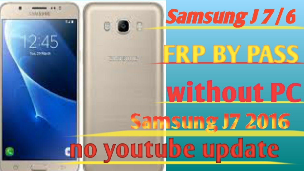#samsung J7/6 FRP Bypass kaise kare#samsung J7 2016 google account luck How to Remove