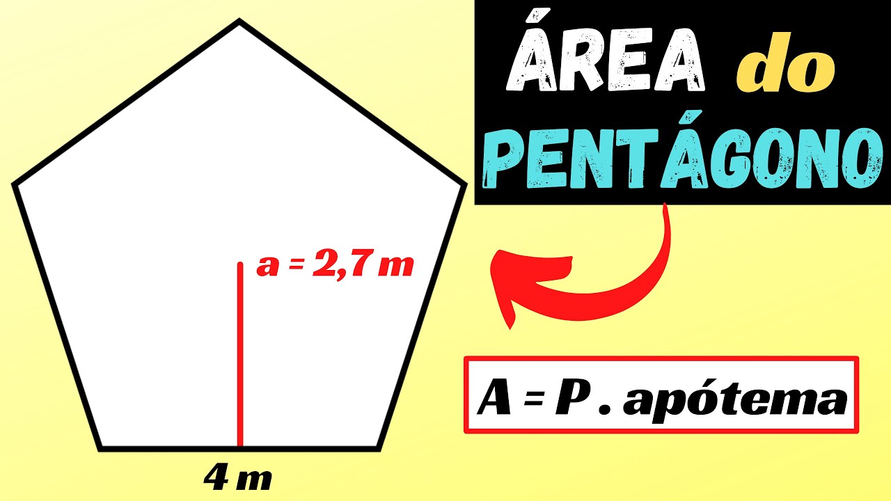🔥Aprenda a Como Calcular a Área de um Pentágono Regular | APÓTEMA E PERÍMETRO