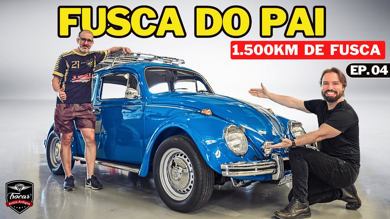 Viajei 1500 km no Fusca Azul Pavão 💙 O Sonho Continuou na Estrada! 👍