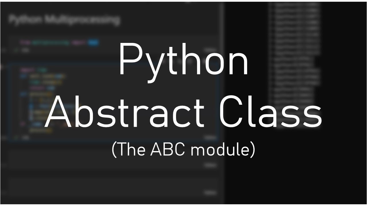 Abstract Base Class - Python