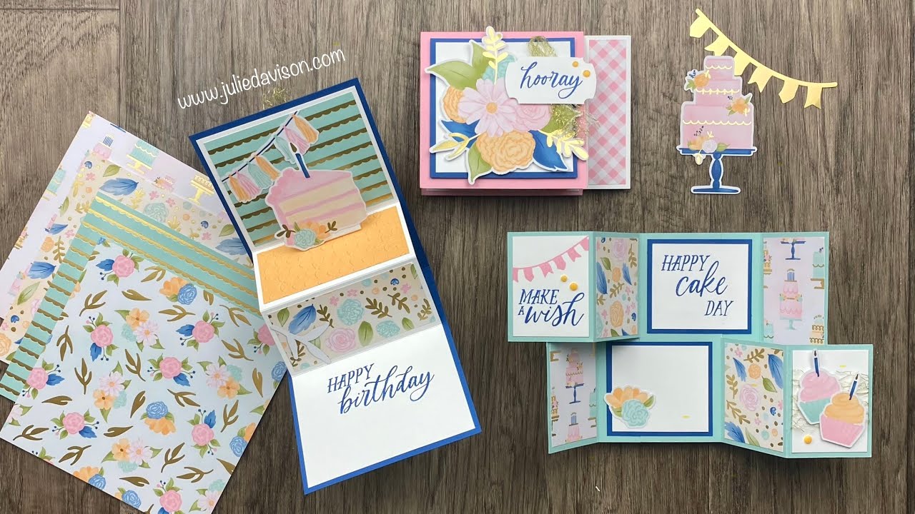 FREE Fun Fold Card Class: 3 Stampin' Up! Wildflower Fancy Fold Cards | Thursday Night Stamp Therapy