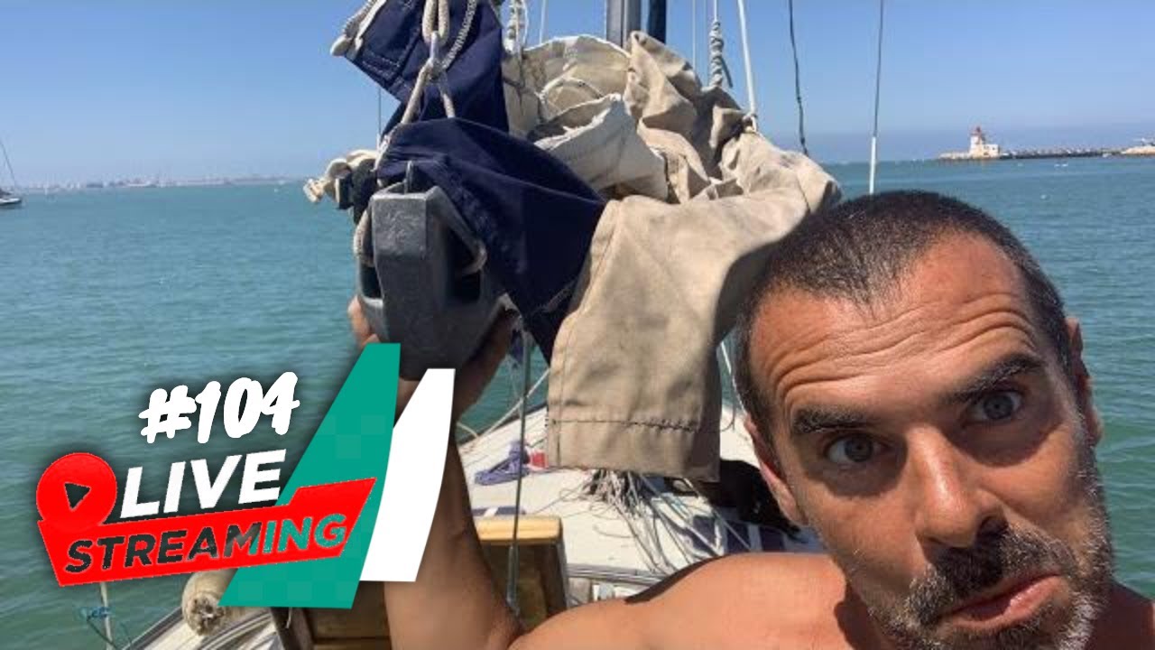 Marviviendo live #104 Maniobra de rizos de la vela Mayor fondeados