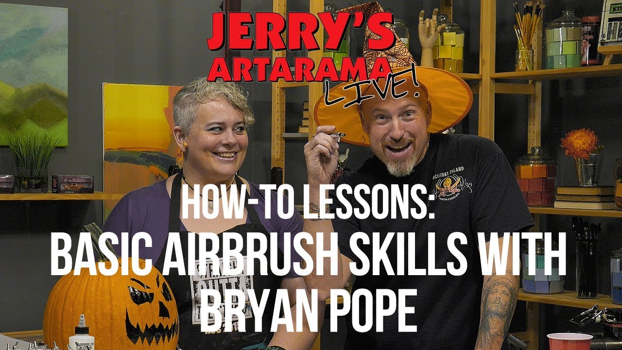 Jerry's Live - How-To Lessons: Basic Airbrush Skills with Bryan Pope (JL81)