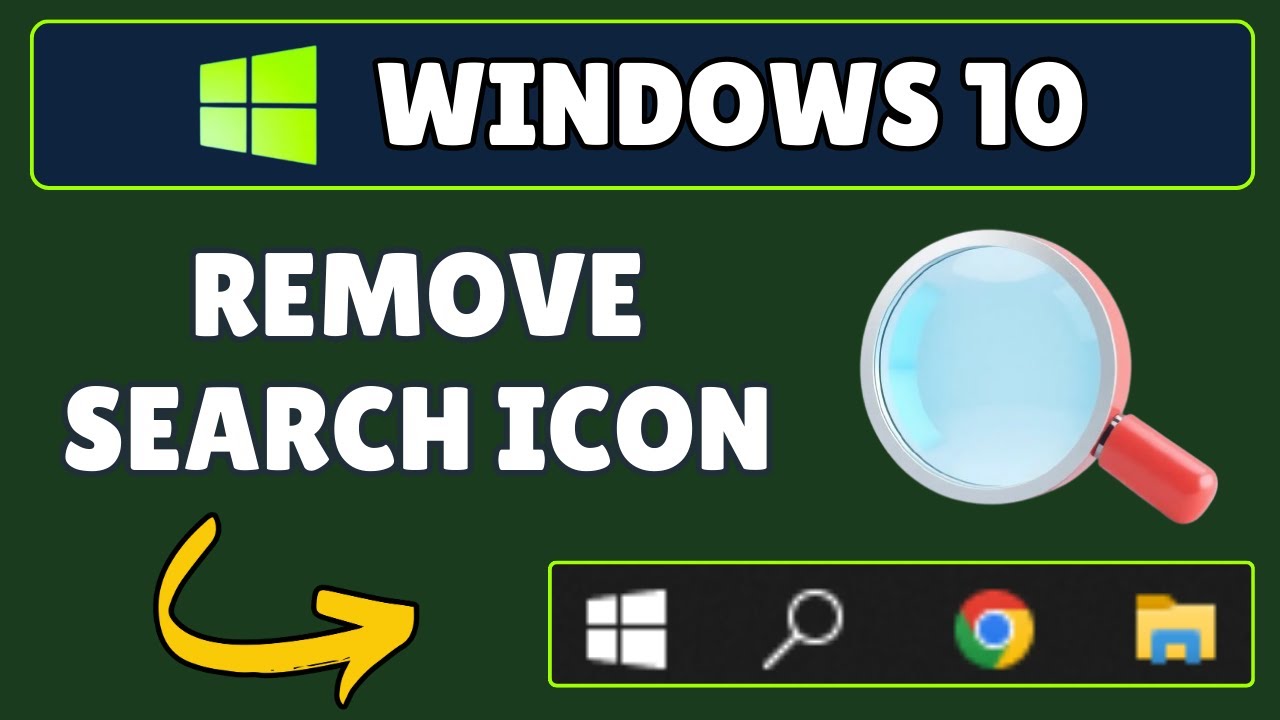 How to Remove Search Icon from Taskbar on Windows 10 PC or Laptop