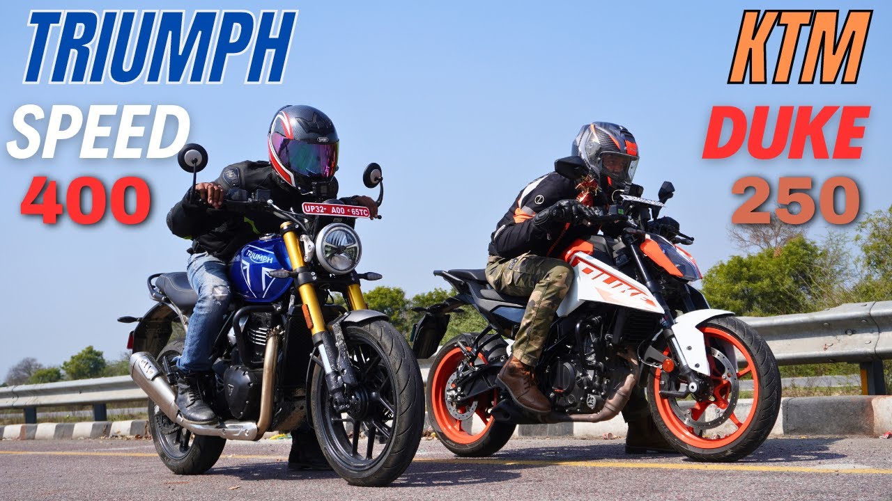 Triumph Speed 400 vs KTM Duke 250 Drag Race 🔥🔥 | The UP46 Rider |