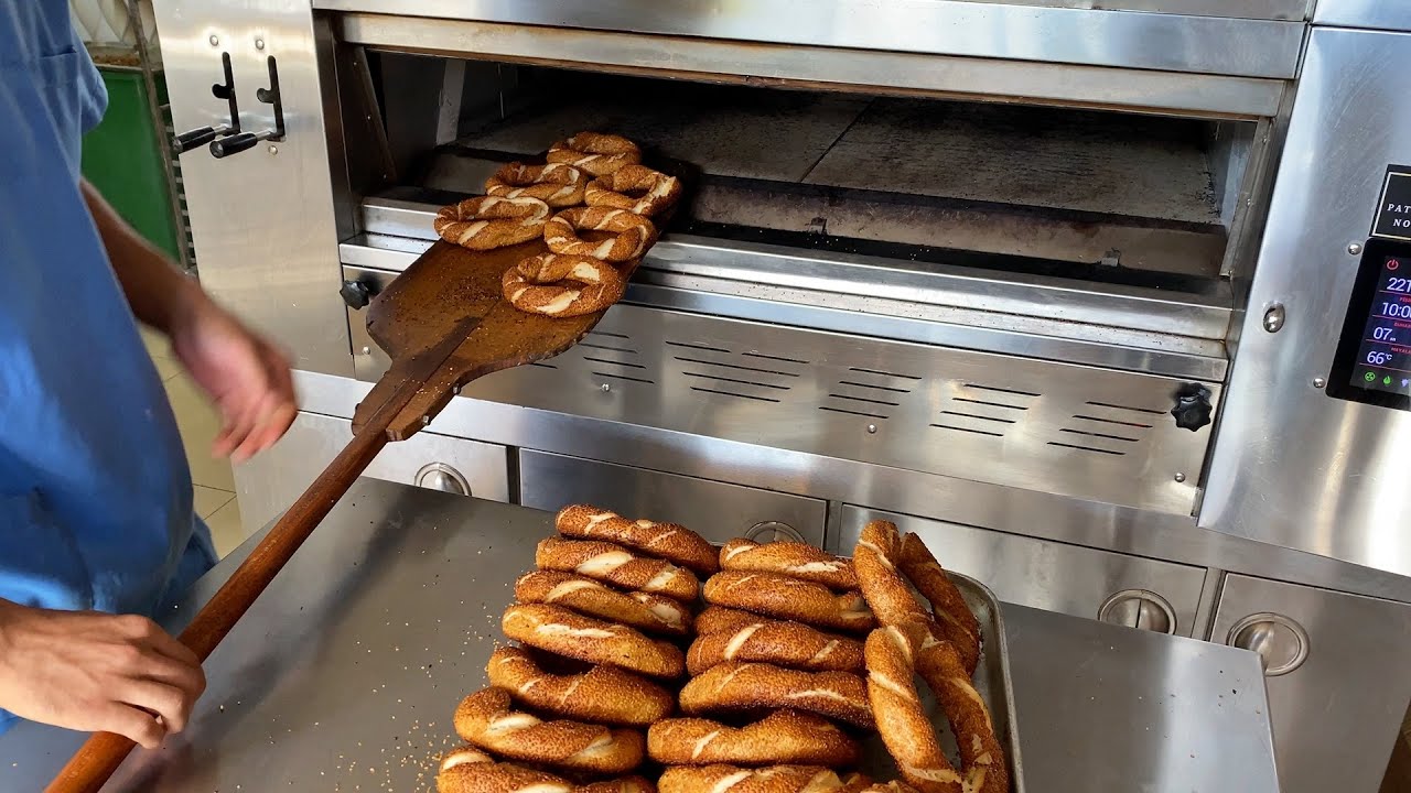 How to Make Simit (Sesame Bagel Bread) - Turkish Bakery