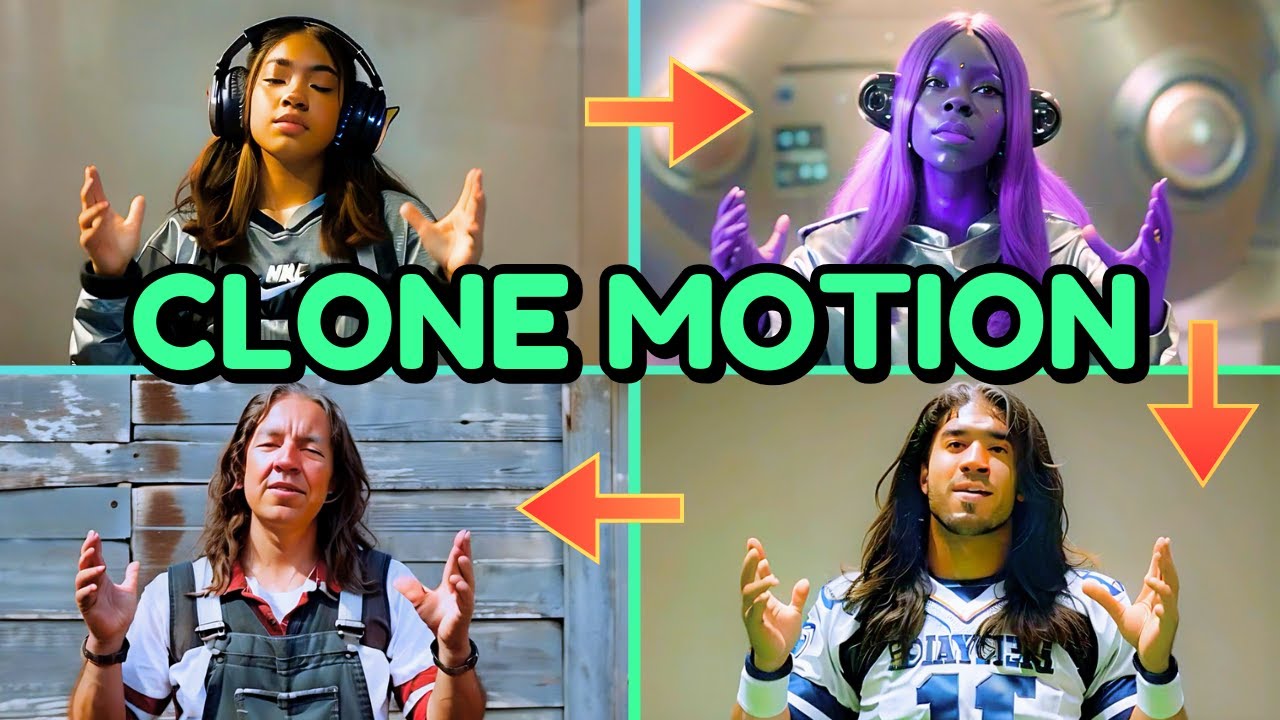 Clone Motion is an addictive FREE AI video tool similar to Runway Gen-1