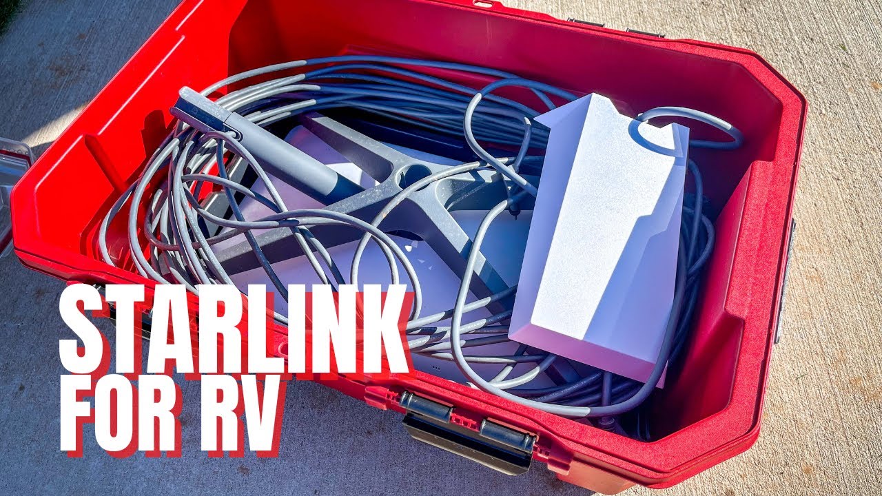 Starlink for RV (Harbor Freight Flagpole, Flagpole Buddy, Husky Tote, and More) Storage and Set Up