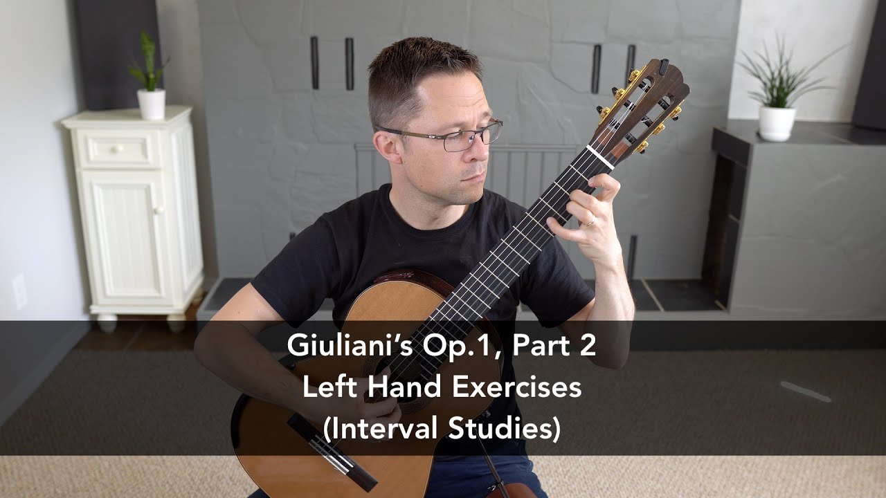 Lesson: Giuliani's Left Hand Exercises Op.1, Part 2 (Interval Studies) for Classical Guitar
