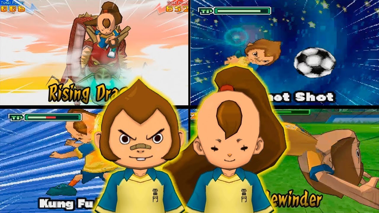 Kurimatsu and Shourinji (Tod and Tim) | All Hissatsu Techniques | Inazuma eleven Games