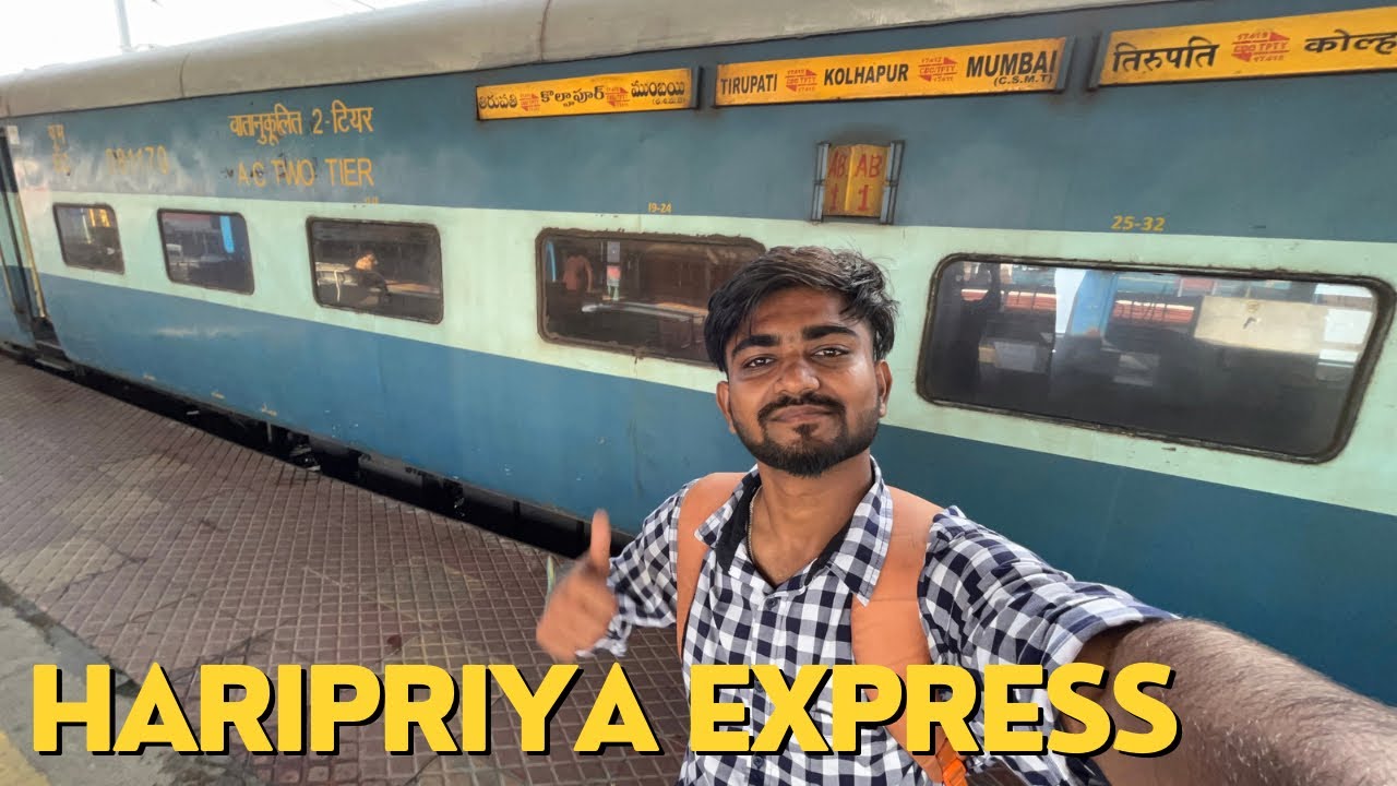 HARIPRIYA EXPRESS | Kolhapur to Tirupati | Blue Icf Journey #kannadavlogs