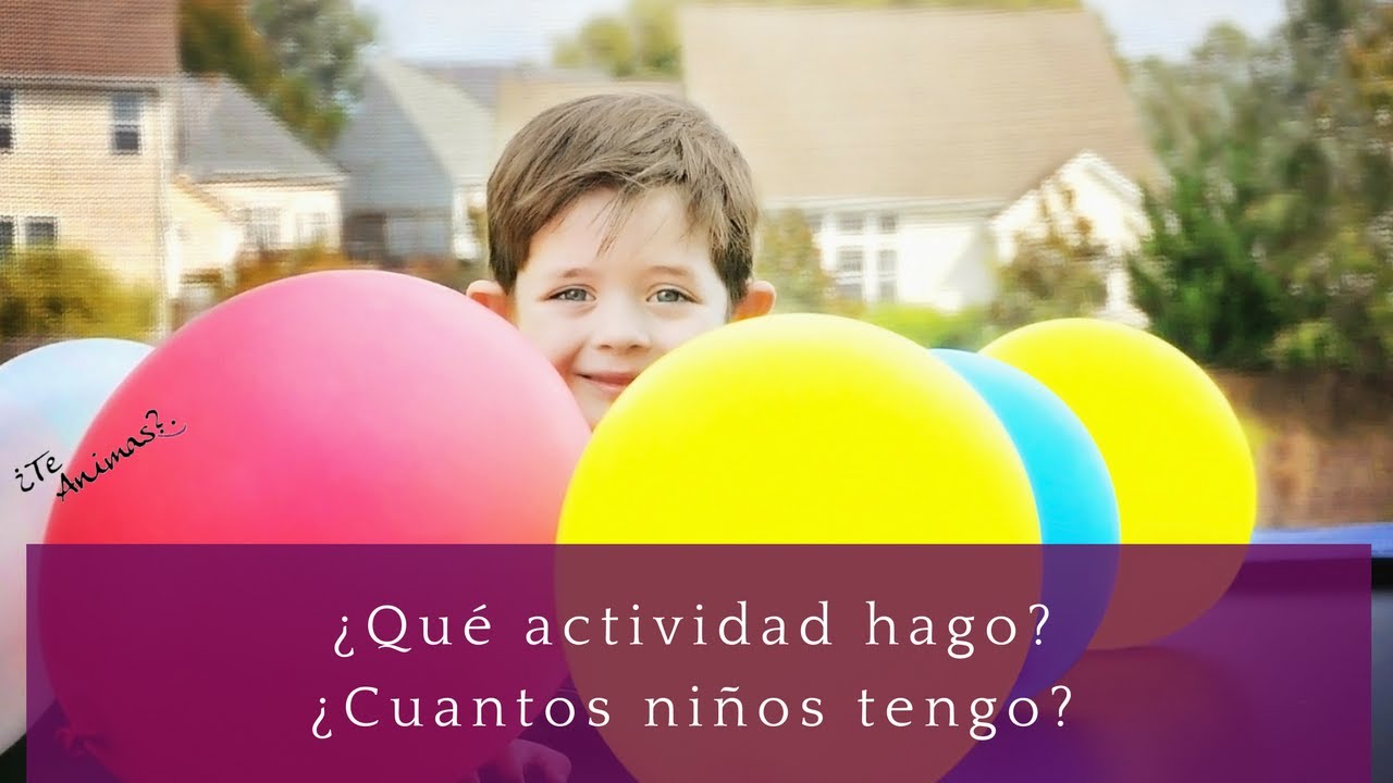 Animación Turística: Actividades según el número de niños