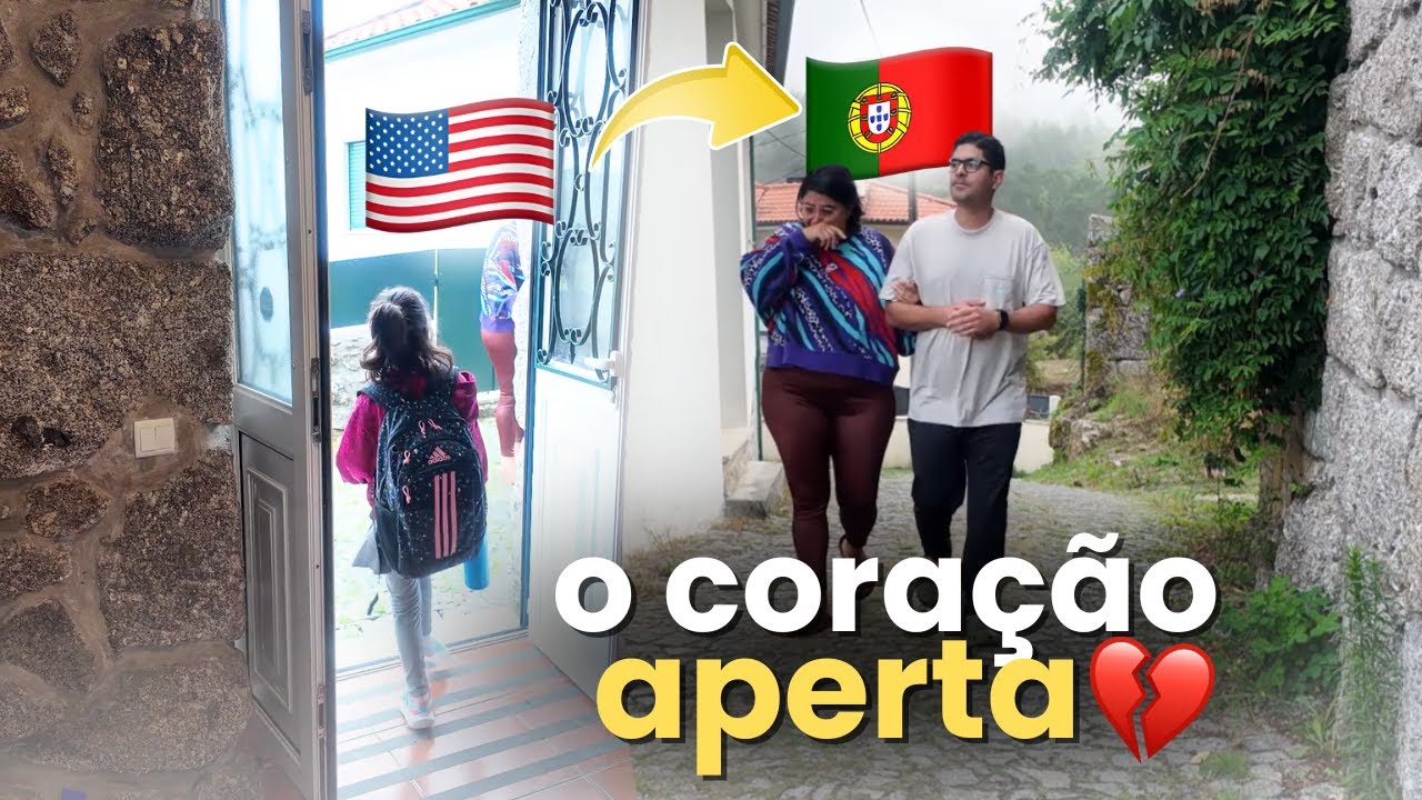 PRIMEIRO DIA DE AULA DAS CRIANÇAS - Dos EUA para Portugal