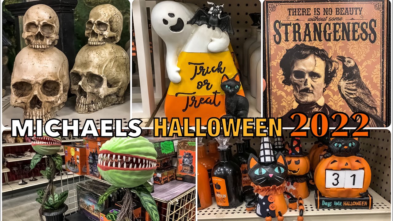 Michaels Halloween 2022 Decor Finds!!🎃👻Edgar Allan Poe & More!