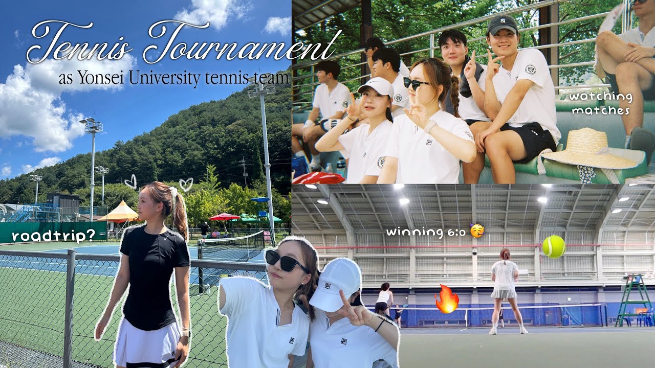tennis tournament vlog 🎾☀️ | yonsei university tennis team (club)