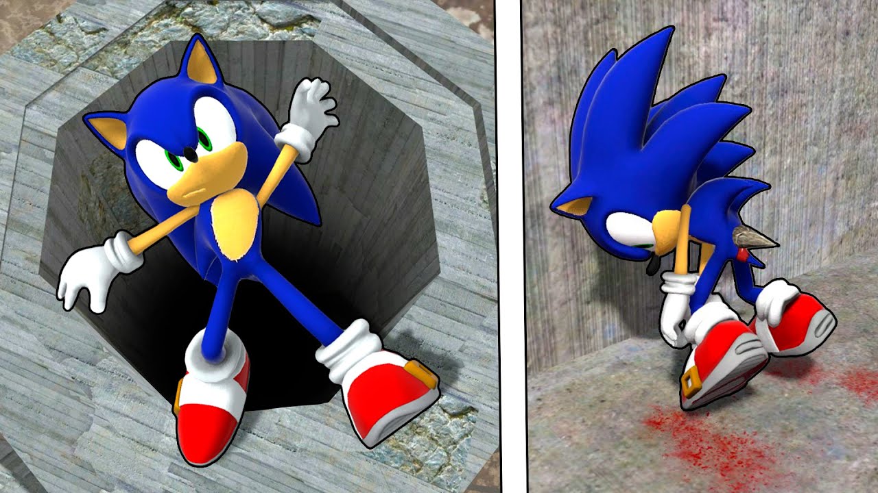 Sonic NPC Ragdolls VS Spikes! Epic NPC Falls Compilation #87