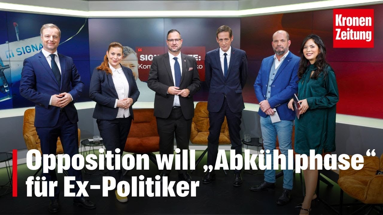 Opposition will „Abkühlphase“ für Ex-Politiker I krone.tv KATIA WAGNER