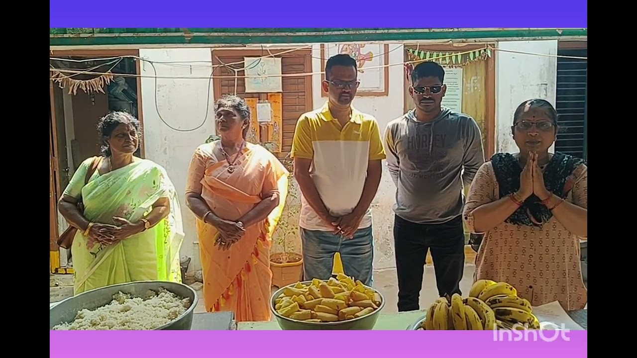 ANNADHANAM VIDEO OF DR SMT HARATHI BANDARU GARU AND SRI SRINIVASA CHAKRAVARTHY BANDARU GARU FAMILY 