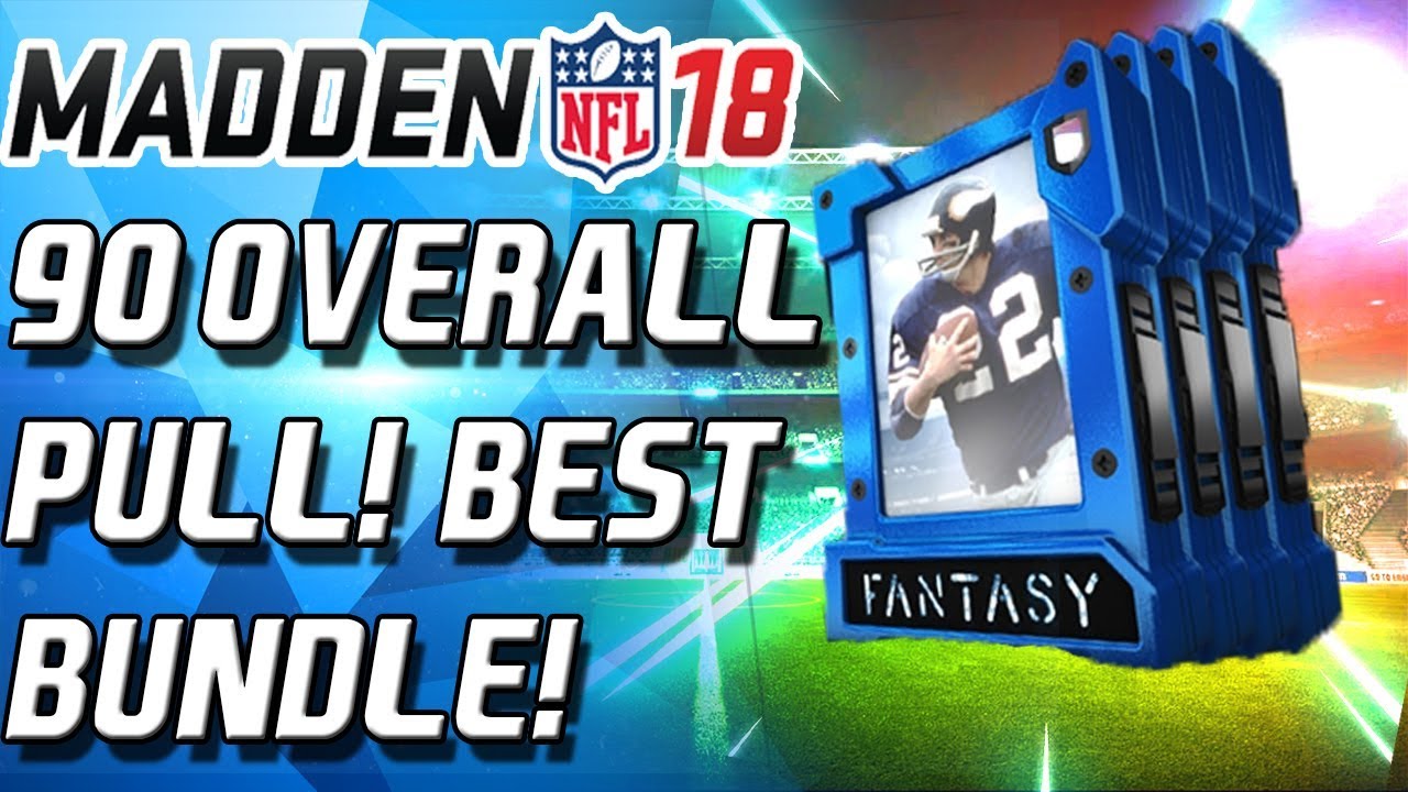 90 OVERALL PULL! BEST FANTASY LEGENDS BUNDLE! BEST PACK!  - Madden 18 Ultimate Team