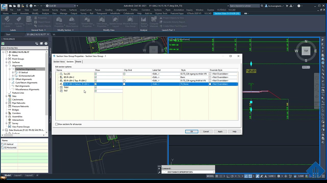 28 Xuất trắc ngang trong Civil3D  | HƯỚNG DẪN  TRẮC NGANG TRONG CIVIL3D