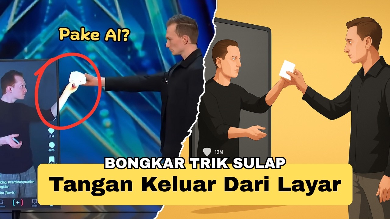 Bongkar Trik Sulap Tangan Keluar Dari Layar❗