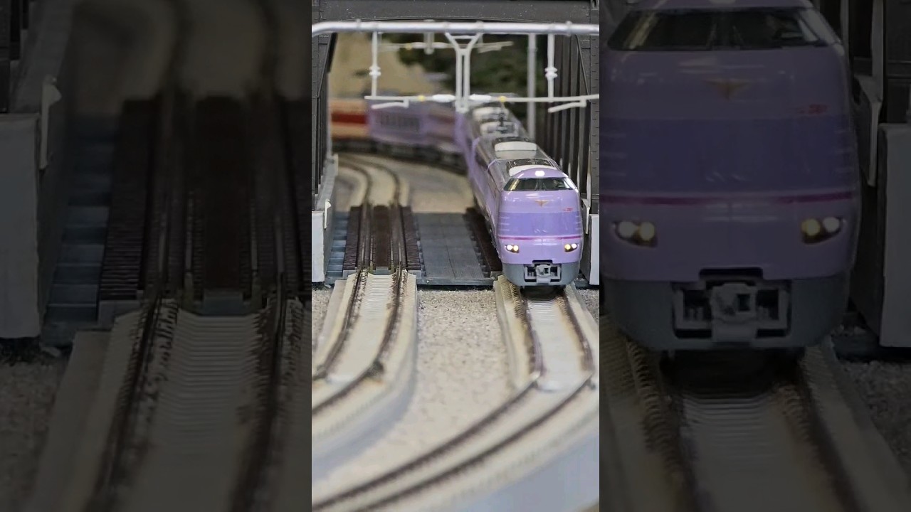 287系スーパーやくも色、国鉄色を走らせただけの動画#trainjr #鉄道 #train #nゲージ #やくも #スーパーやくも #287系 #リカラー #ウソ電