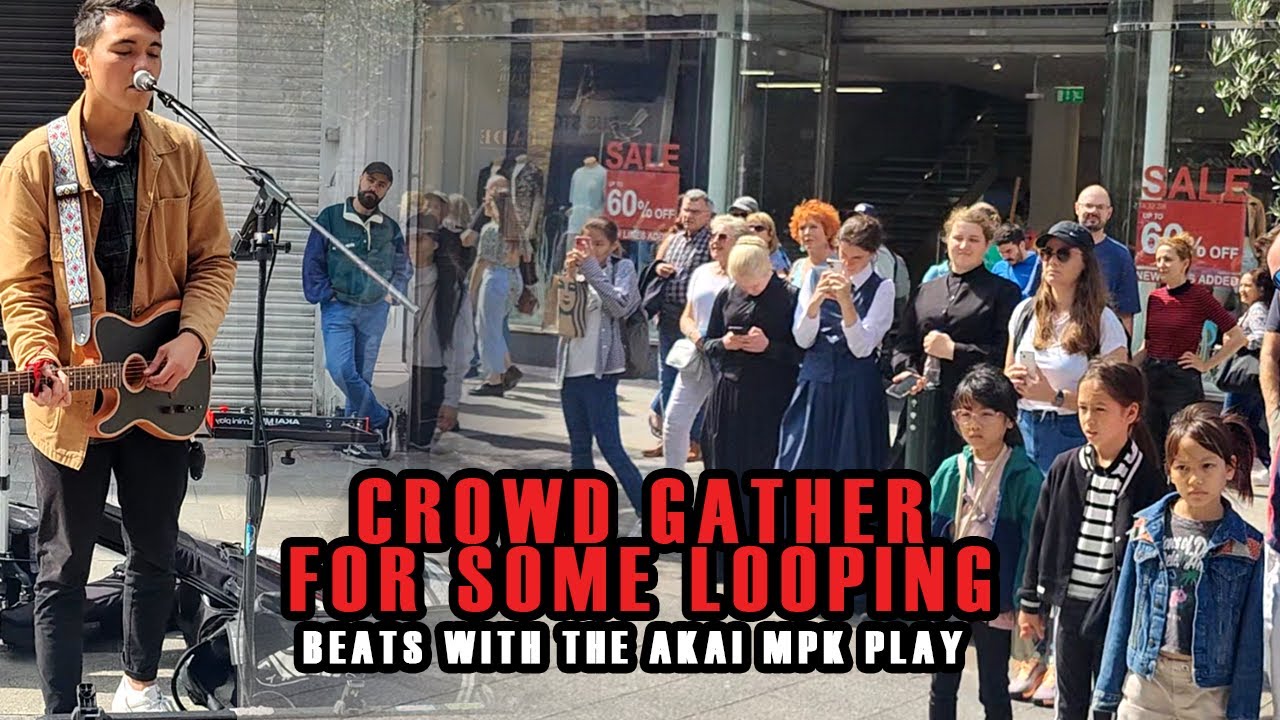 SINGING, LOOPING AND PLAYING LET HER GO on the STREETS