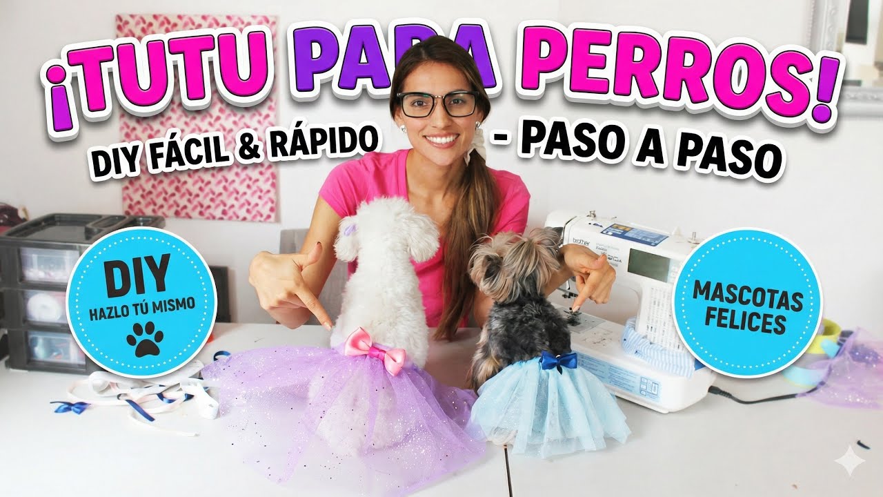 COMO HACER UN TUTU PARA PERROS- DIY-MASCOTAS